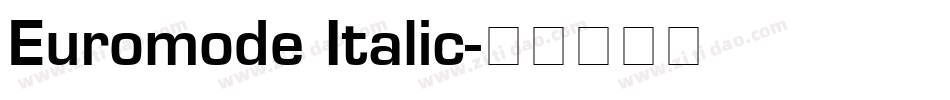 Euromode Italic字体转换
